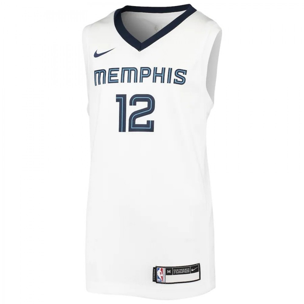 Men's Memphis Grizzlies Ja Morant White 2020/21 Swingman Jersey – Association Edition-Pro Kit Vault | Brand New 26/27 Sports Jerseys